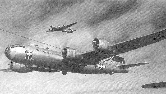 B-29 combat formation