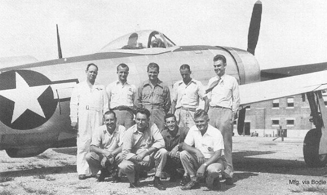 Republic's P-47N test pilots
