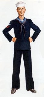US sailor in winter uniform, 1941