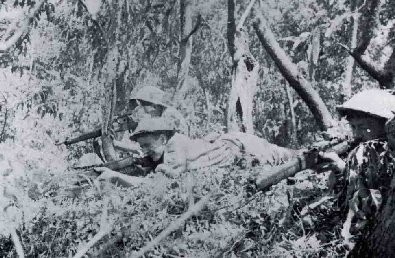  The Australian soldiers in ambush, the Portuguese East Timor, 1942