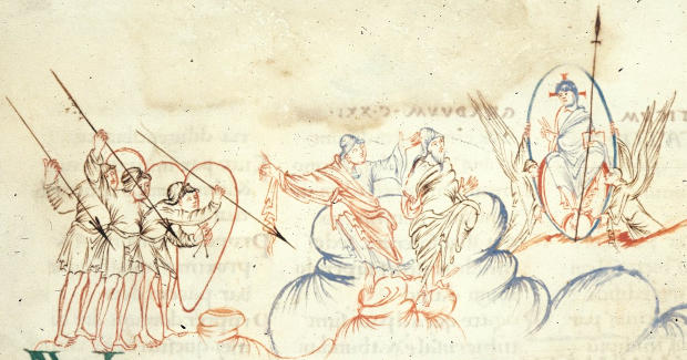 Harley Psalter, f65v