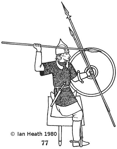 10TH CENTURY SLAV CHIEFTAIN in 'Armies of the Dark Ages 600 1066' by Ian Heath