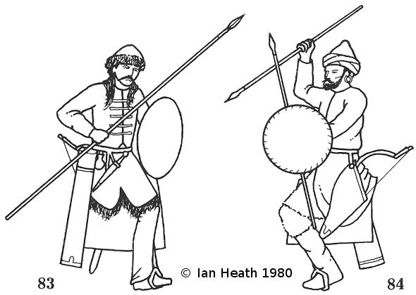 ASIATIC LIGHT CAVALRYMEN in 'Armies of the Dark Ages 600 1066' by Ian Heath